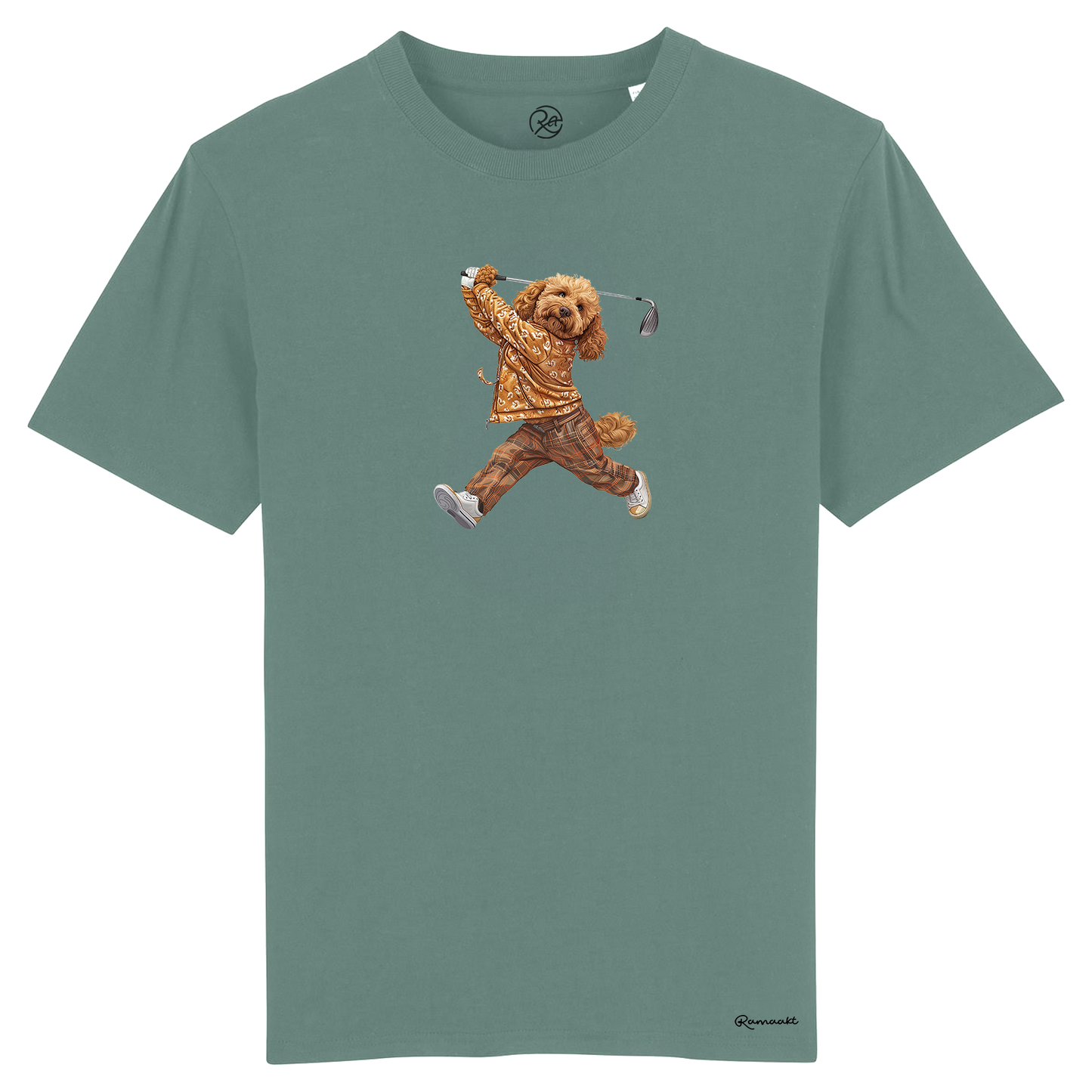 Labradoodle Hole in one t-shirt