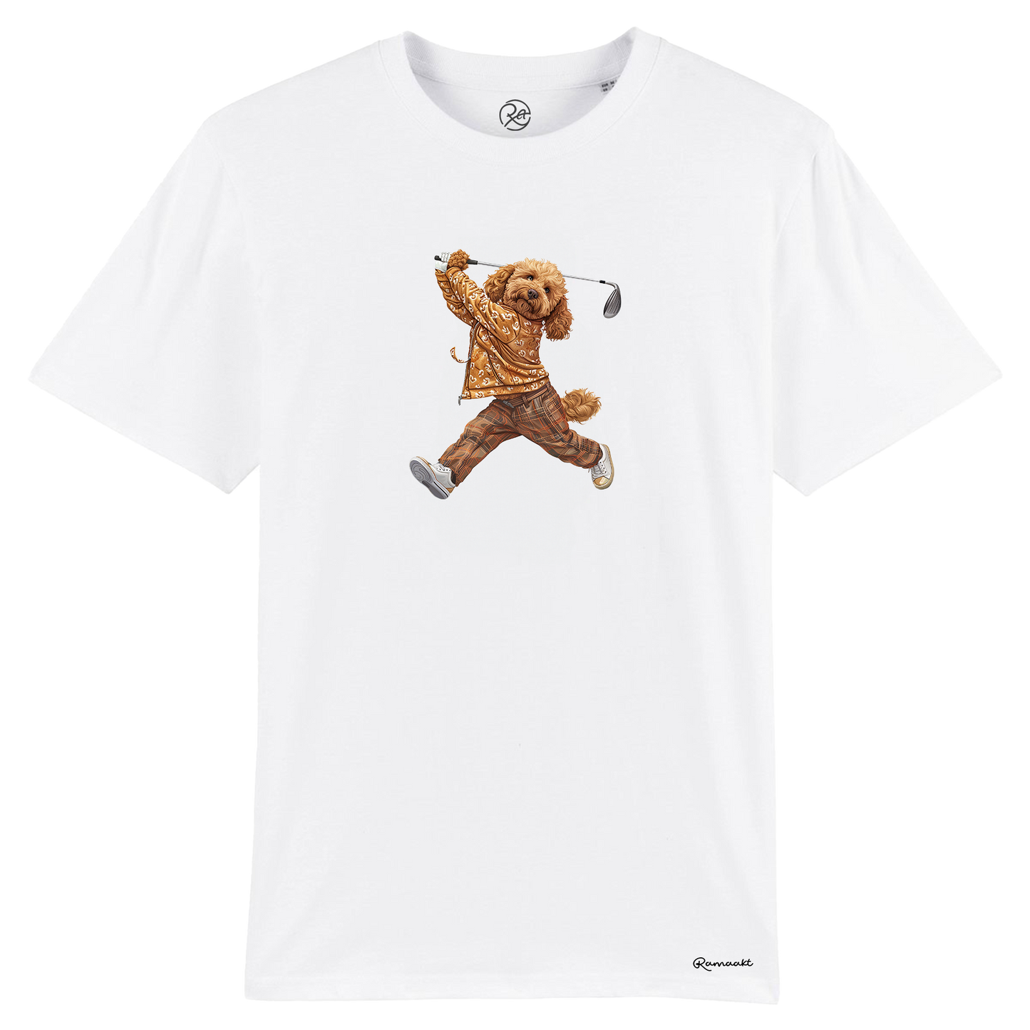 Labradoodle Hole in one t-shirt